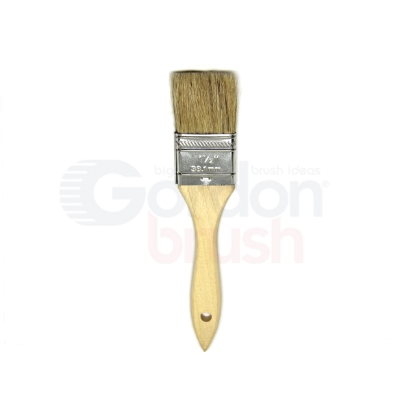 Gordon Brush 1-1/2" Natural Bristle and Wood Handle Chip Brush TA615